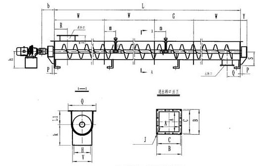 ls螺旋輸送機內(nèi)部結(jié)構(gòu)圖